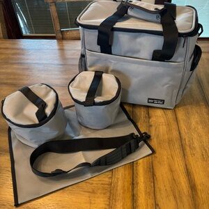 PETSFIT Pet Travel Pack in Gray, Pet Gear, Pet Luggage, Vacation Bag